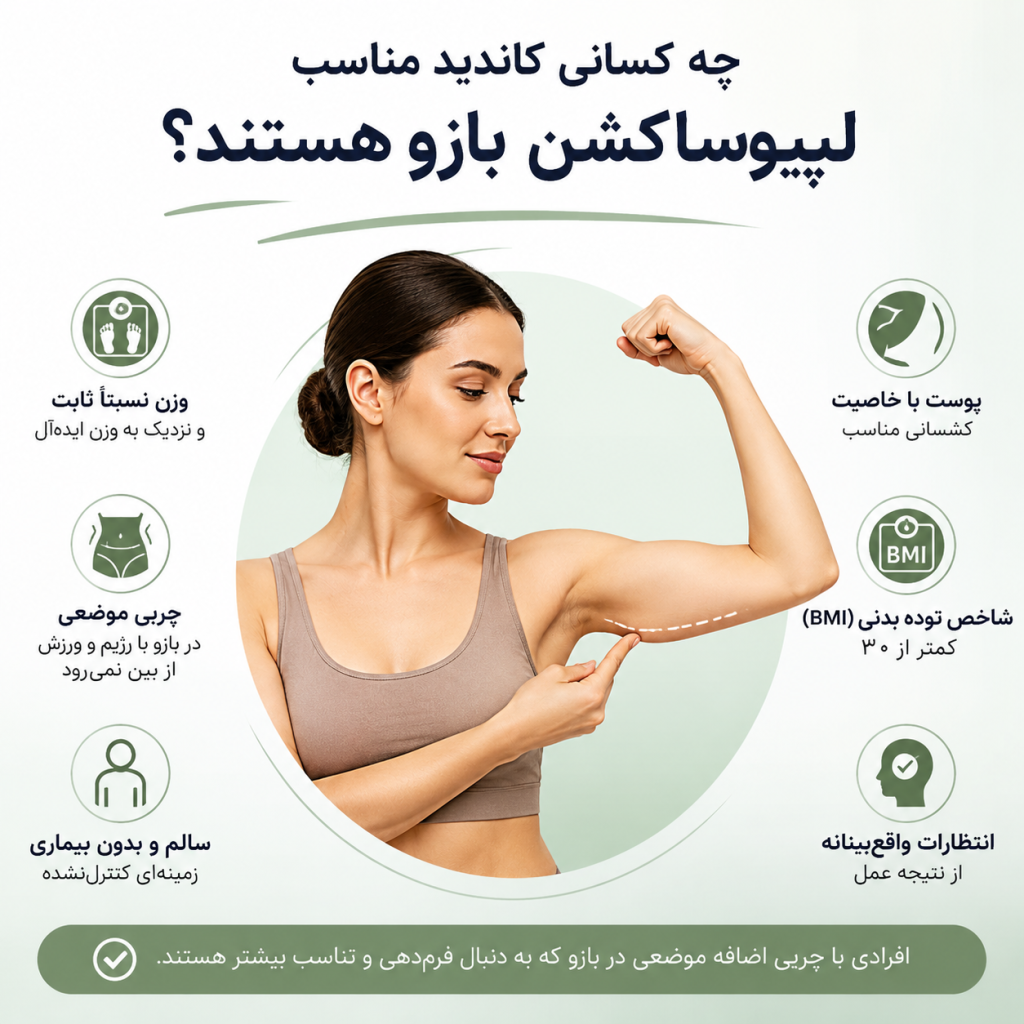 کاندید مناسب لیپوساکشن بازو